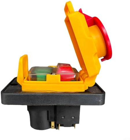 HpLive Interrupteur à bouton-poussoir pour KJD18 Bouton électromagnétique 7 broches Power 400 V 50 Hz