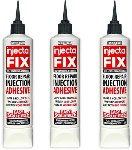 Injectafix 300ml Loose Tile & Hollow Floor Repair Fix Floors Fast With Strong Flexible Adhesive - Prevent Wobbly Tiles & Cracked Grout