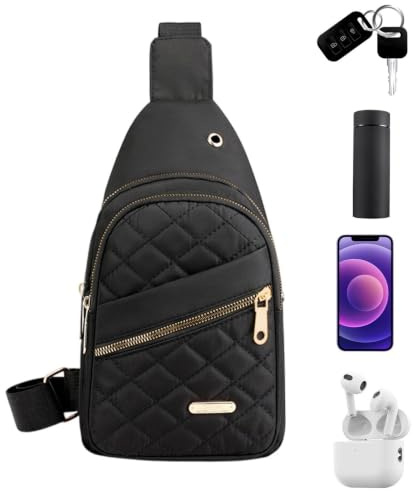 Bröstväska Dagpack Mode, Justerbar Axelrem, Trendig Sling Handväska För | Axelremsryggsäck Vandring Resa Löpning Promenad Axelremsväska Dagsväska Liten Slingryggsäck Utomhus Mode