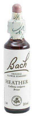 Bach - Flor de Bach Heather, Complemento Alimenticio, con Extracto de Flores de Brezo, Uva de Alc 27% Vol, Ayuda a Gestionar el Altruismo - 20 ml