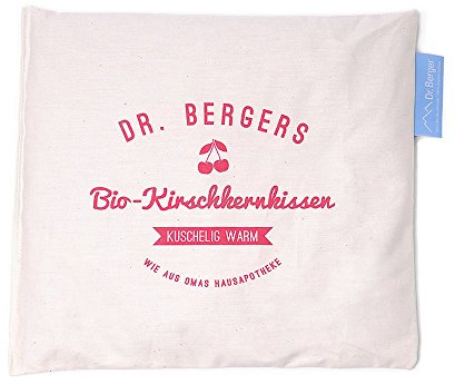 Dr. Berger - Cojín orgánico con huesos de cereza (terapia de calor y frío, 25 x 25 cm)