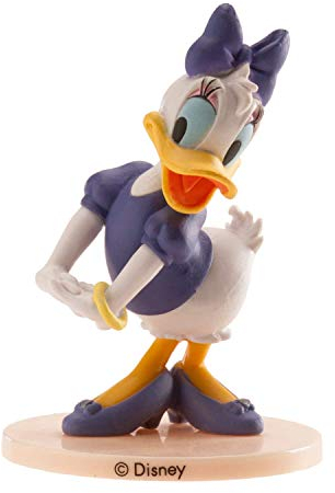 Dekora - Birthday Cake Topper With Daisy Duck Figure - 8.5 cm, violet, one size, 347149