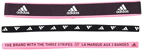 Adidas Unisex Sweatband Training Haarbänder, 3Er-Pack, Shamar/Black/Blipnk, HM6675, Size OSFM