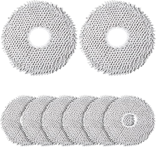 8 Stück Wischtücher für Xiaomi X10+ / X20+ & Dreame L10s Ultra / L10 Ultra / L20 Ultra / L10s Pro Ultra Heat / X40 Ultra Complete Saugroboter, Mikrofaser Nasses Wischpads Zubehör