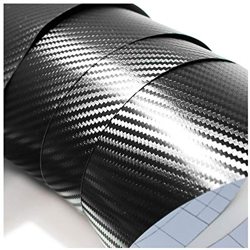 Finest Folia FFX - Lámina protectora para coche (carbono, 30 x 152 cm), color negro