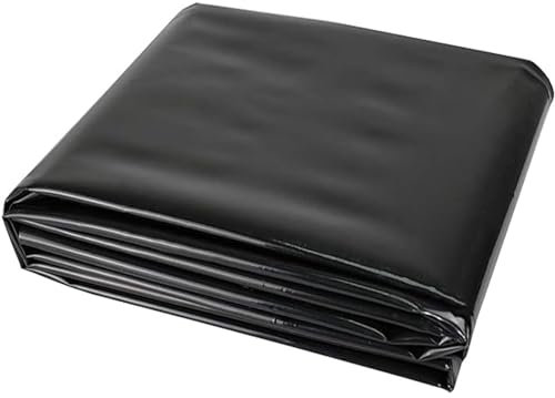 Revêtement de bassin HDPE durable pour bassins extérieurs, 3x4m 4x6m 5x8m 8x10m 10x12m revêtement d'étang préformé, membrane de piscine de jardin pour bassins à poissons Koi, fontaine et cascade(1x8m)