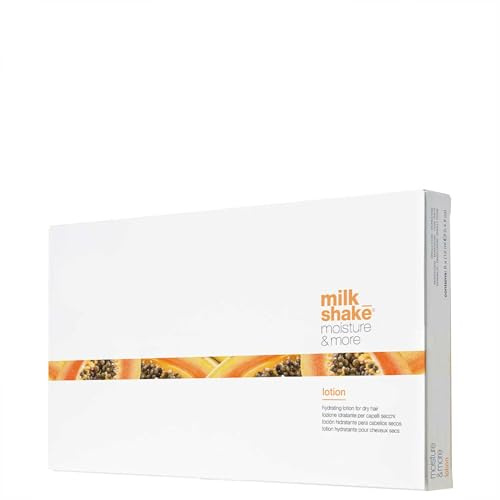 milk_shake | Moisture & More Hydrating Hair Lotion Cream 6 x 12 ml, Lotion hydratante pour cheveux secs, Made in Italy