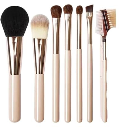 SROUPSUTKK Maquillaje Profesional For Base, Corrector En Polvo, Sombra De Ojos, Rubor, Mezcla Kabuki, Belleza Esencial For Una Aplicación Impecable, 13 Uds Herramientas de maquillaje(7pcs)