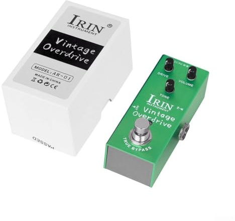 Pedal de efectos de guitarra, para irin portátil, compresor de retardo de distorsión de sobremarcha completa, efectos vintage para guitarra eléctrica Multi (A)