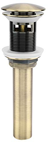 G1 1/4 Bonde de Vidage Trop-plein Bonde de Lavabo Pop-up Pour Drain d'Evier Cuisine Ecoulement de Lavabo (Green Bronze)