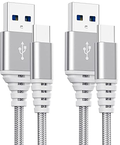 Câble Chargeur Usb C Charge Rapide 2M+3M pour Samsung A51 A71 A32 5G A02S A12 A13 A03S,Xiaomi Redmi Note 11/10/10 Pro/9/9 Pro/9S/9T/8 Pro/8T 7,Redmi 8A,Huawei P30 P40,Honor,3A Nylon Tressé,Lot de 2