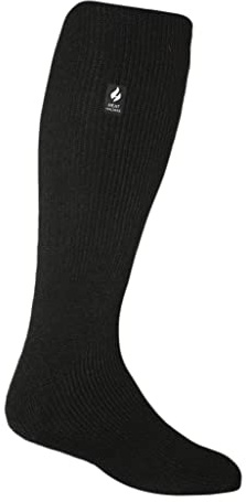 HEAT HOLDERS - Mens & Womens Knee High Thermal Socks | Extra Thick Warm Socks with Fluffy Insulated Inner for Winter | Ideal Socks for Outdoor Boots (6-11, Black)