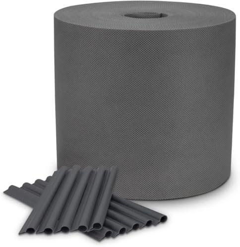 Cover It Grafite Rotolo Frangivista da Esterno 19cmx98m - Frangivista per Recinzione Giardino Peso Base 150 g/m2 - Strisce Frangivista Pvc - Ombreggiante per Recinzione