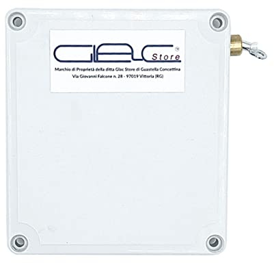Glac Store® Sensore a Tapparelle per Tapparella Contatto con Morsetti o a Filo con Cordino Fune 3 metri in Nylon Universale per tutti gli Allarme Antifurto (Con Morsetti di Collegamento)