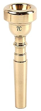 Toyvian Boca Grande Boca Uno Trompeta Forma Bañado Boquilla Trompeta Para Plato Dorado