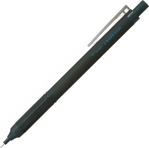 Tombow Druckbleistift MONO graph Lite black, Präzisionsspitze, Komfortgriff, Integrierter Radierer, Nachfüllbar [SH-MGL14]