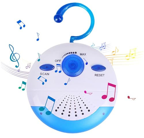 Radio de Ducha - Reproductor de música Resistente al Agua, Altavoz pequeño para baño | Radio de Ducha portátil con FM, Radio de Llamada para bañera de baño Manos Libres, Altavoz inalámbrico resis