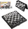 Jeu d'échecs Magnetique Bois, Echiquier Jouet Éducatif pour Enfants, Jeux d Echec en Bois Pliable D'échiquier Voyage pour Enfants Adultes, éChecs De Voyage, Jeux De Stratégie Loisir Creatif Game