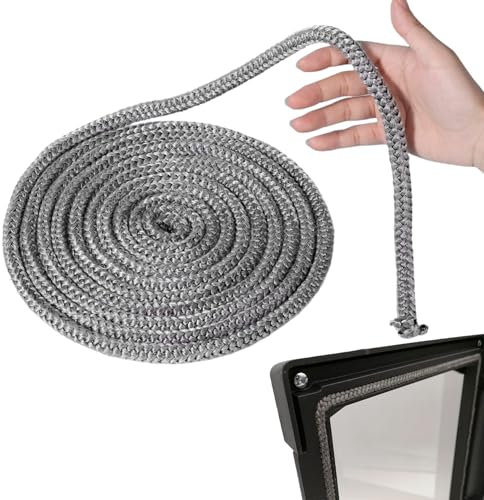 1 Pezzi Guarnizione Stufa a Legna Guarnizione Camino Guarnizione Vetro Stufa a Pellet Corda per Camino Guarnizione Stufa Guarnizione Stufa a Pellet 12mm x 3M Guarnizione per Porta Stufa per Camini