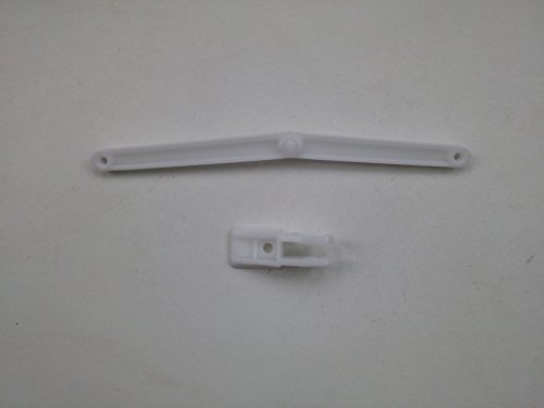 GASERVE LONDON LTD Cistern Lever and Bracket, Modern Style, White, 225mm (Length)