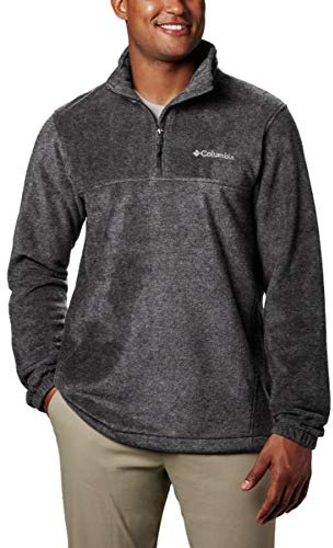 Columbia Steens Mountain - Pile da uomo, con mezza cerniera, colore: antracite, taglia L