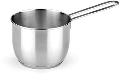 Bollilatte Ancora in acciaio inox per induzione con manico, diam. 14cm