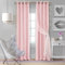 Elrene Home Fashions Aurora Kids Sheer Sparkle Overlay Blackout Window Curtain Panel, Soft Pink, 132,1 x 213,4 cm