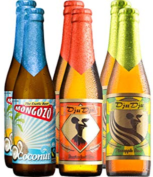 Exotisches Bier Paket Afrika mit 6 Bierflaschen - Kokosnuss-Bier + Maracuja-Bier + Ananas-Bier für Fruchtbier-Liebhaber, exotischen Biergenuss und als Bier-Geschenk