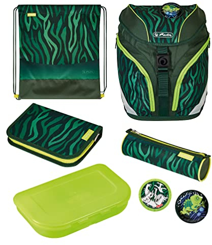 herlitz 50037605 Grundschulrucksack SoftLight Plus, Jungle, 1 Stück