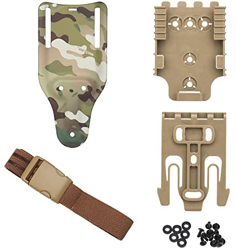 Schnellverschluss-System-Kit, mit Holster-Oberschenkelgurten, Mid-Ride-Beinschlaufen-Plattform（20cm） QLS 22 19 Adapter-Basis