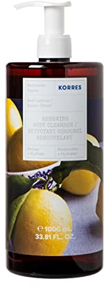 KORRES BASIL LEMON Revitalisierendes Duschgel, Jumbo Size, vegan, 1l…