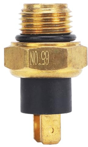 Interrupteur de Température du Ventilateur de Refroidissement du Moteur, Filetage 16mm Capteur de Radiateur en Cuivre, Conductivité Thermique élevée Commutateur de Capteur de