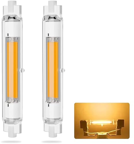 ACAATVE R7S Led 118mm Lampe 30W Warmweiß 3000K 3000 LM, Dimmbar 118mm R7S Leuchtmittel Led Ersatz für 300W Halogenstab, Kein Flackern, 360° Abstrahlwinkel, für Uplighter bis Work Light, 2er Pack