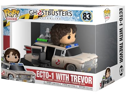 Funko Pop! Ride Super Deluxe: Ghostbusters: Afterlife - Trevor - Ecto 1 mit Scissor Seat - Ghostbusters Afterlife - Vinyl-Sammelfigur - Geschenkidee - Offizielle Handelswaren - Movies Fans