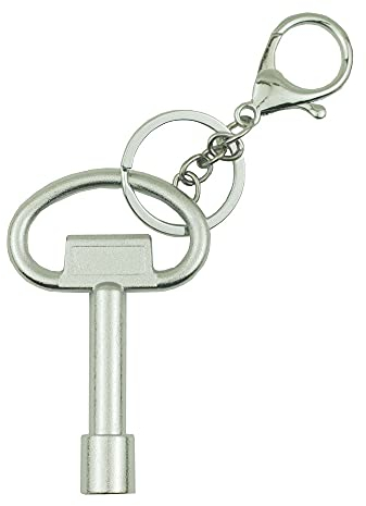 Cubo de basura con llave triangular, llave triangular Llave de servicio Llave de cerradura de puerta de ascensor eléctrico de gas. (1)