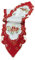 Tischläufer Tischdecke Mitteldecke Tischband Weihnachtsdecke Weihnachten gestickt Kerzen rot Weiss (30x160)