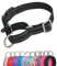 YUDOTE Reflektierende Martingale Hundehalsbänder,ausbruchsicheres Anti-Zug-Trainingshalsband mit Sicherheits-Schnellverschluss für schmale Kopfhunde erleichtern das Gehen,Klein,Schwarz