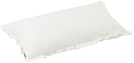 Hoppekids Winter Wonderland rechteckiges Kissen mit Rüschen, Weiß