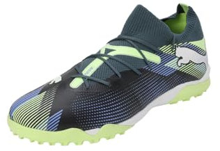 PUMA Unisex Adults Future 7 Match TT Soccer Shoe, Gray Skies-PUMA White-Fizzy Apple, 41 EU