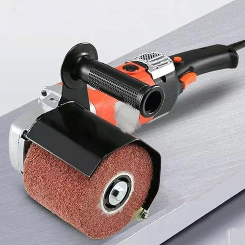 1 580 W satinmaskin, 100–3000 rpm, träborstslipmaskin med rullslipfunktion, träborste för utomhusrenovering, polermaskin och polermaskin, hastighetsområde