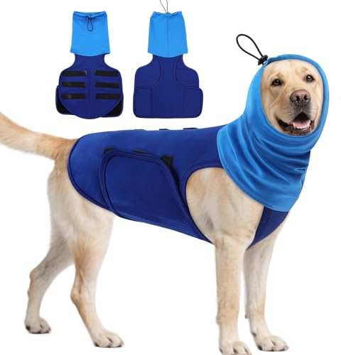 ASENKU Dog Anxiety Vest, Calming Vest for Dogs, Dog Relief Shirt for Thunderstorms, Fireworks, Noise, Keep Pet Calm Without Medicine & Training, Anxiety Calming Vest for Small Medium Large Dog
