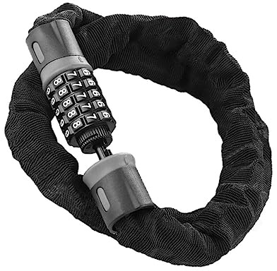 BIUDECO Candado de Cadena Antirrobo para Bicicleta con de Dígitos Aleación Gruesa Resistente Diseño Portátil y Seguro Cierre sin Llave Metros Colores de Cabezal Aleatorios Color Aleatorio