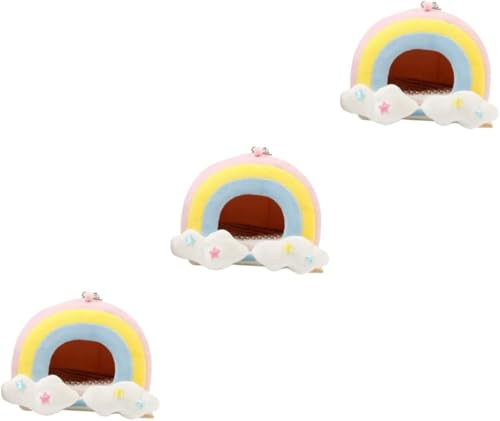 3st Hamster Me Vintertält Hut Marsvinshus Hamsterbo Hängmatta Husdjur Sovsäng Papegoja