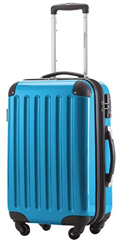Hauptstadtkoffer - Alex - Bagage à Main Cabine Valise Trolley 4 Roues, 55 cm, 42 litres, Bleu Cyan