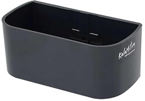 KalaMitica - Vaschetta Magnetica, Contenitore Magnetico Portaoggetti e Porta Vasi - Organizer per Penne e Pennarelli per Lavagna, Frigo, Scuola, Ufficio - 13,8 x 6,7 x 5,7 cm - Piombo
