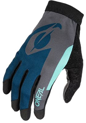 O'NEAL | Fahrrad- & Motocross-Handschuhe | MX MTB DH FR Downhill Freeride | Unser leichtester & bequemster Handschuh, Nanofront®- Handpartie | AMX Glove | Erwachsene | Blau Grau | Größe L