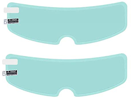 BSTCAR 2Pcs Anti Fog Film for Helmet, Universal Motorcycle Helmet Shield Anti Rain Film Anti Fog Mist Visor Ultra Clear Helmet Insert Film For Fog City for Cycling Safety