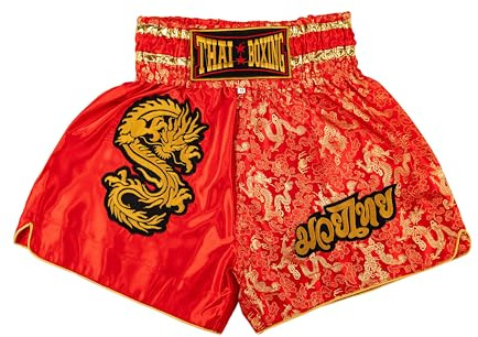 MUAY NATION Pantalones Cortos de Muay Thai para Hombres y Mujeres, Corte Ajustado, Shorts de Boxeo MMA para Entrenamiento, Ropa de Kickboxing