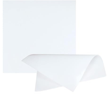 SKYPRO Placa de goma de silicona translúcida de 100 x 100 mm, 1 mm de grosor, resistente al calor, para juntas de bricolaje, materiales, cubiertas, tapas, almohadillas, sellado, cojín