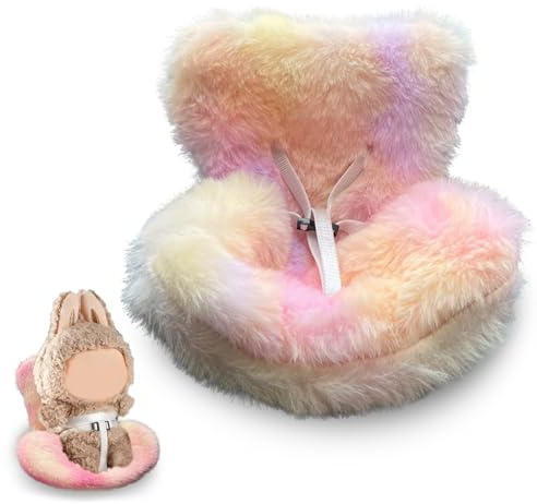 Auto Puppen Sicherheitssitz, Charakter Autositz für Puppen mit weichem pelzigem Kissen, Puppen Sicherheitssitz für den Auto Innenraum, Puppensicherheitssitz, zur Präsentation von 10–17cm Spielzeug